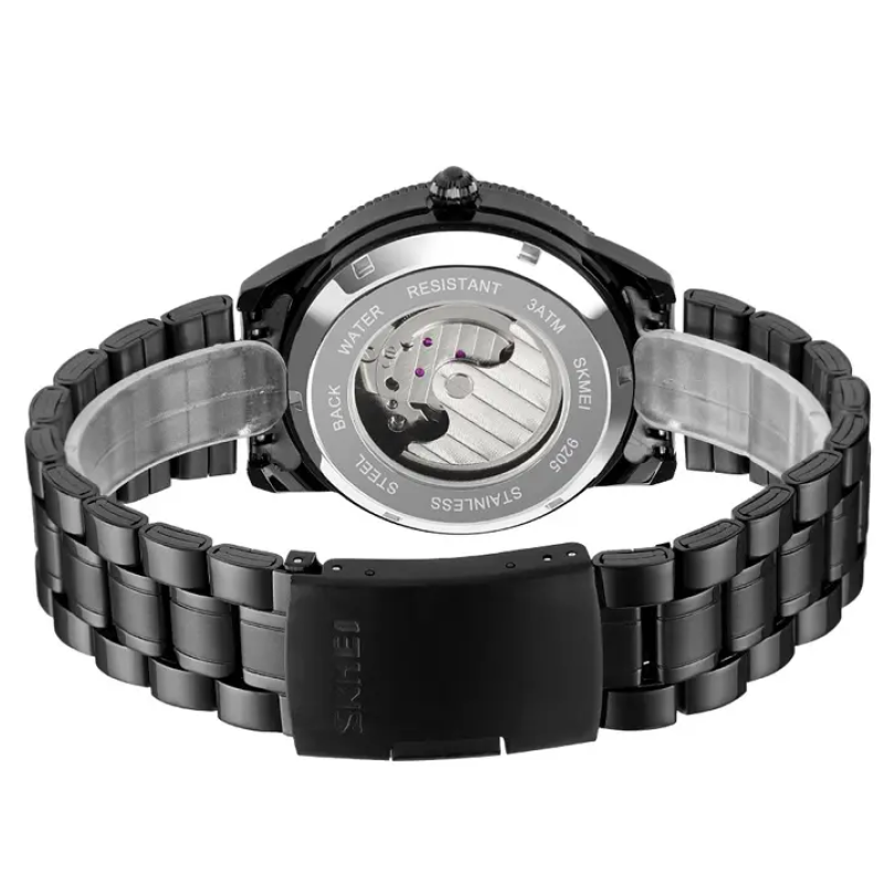 Чоловічий механічний годинник скелетон Skmei 9205