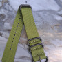 Тканинний універсальний ремінець 22 мм Зелений