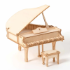 Декоративна дерев'яна іграшка-пазл 3D "Фортепіано"
