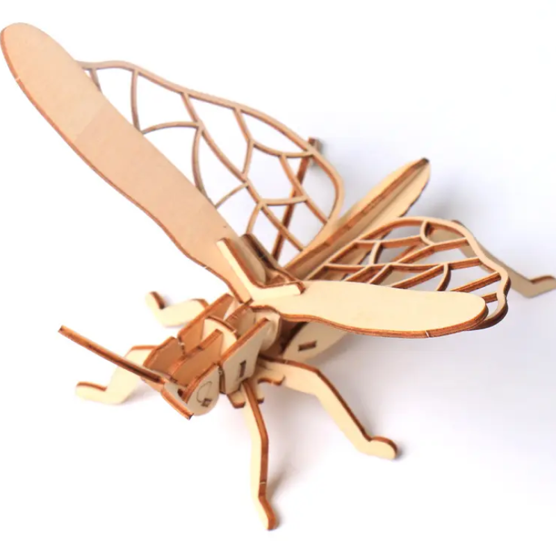 Декоративна дерев'яна іграшка-пазл 3D  "Коник"