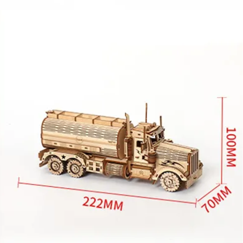 Декоративна дерев'яна іграшка-пазл 3D  "Вантажівка" маленька