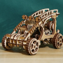 Декоративна дерев'яна іграшка-пазл 3D  "Багі" з моторчиком