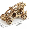 Декоративна дерев'яна іграшка-пазл 3D  "Багі" з моторчиком