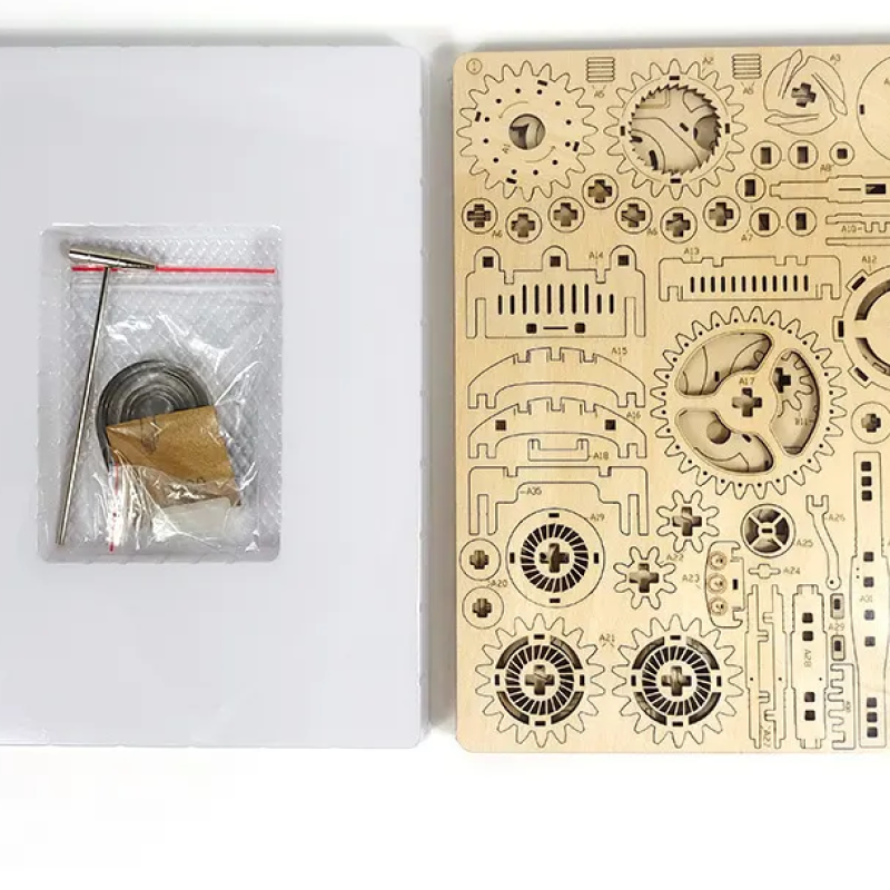 Декоративна дерев'яна іграшка-пазл 3D  "Багі" з моторчиком