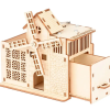 Декоративна дерев'яна іграшка-пазл 3D  "Будиночок органайзер"