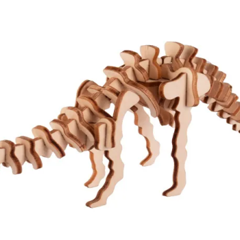 Декоративна дерев'яна іграшка-пазл 3D  "Динозавр"