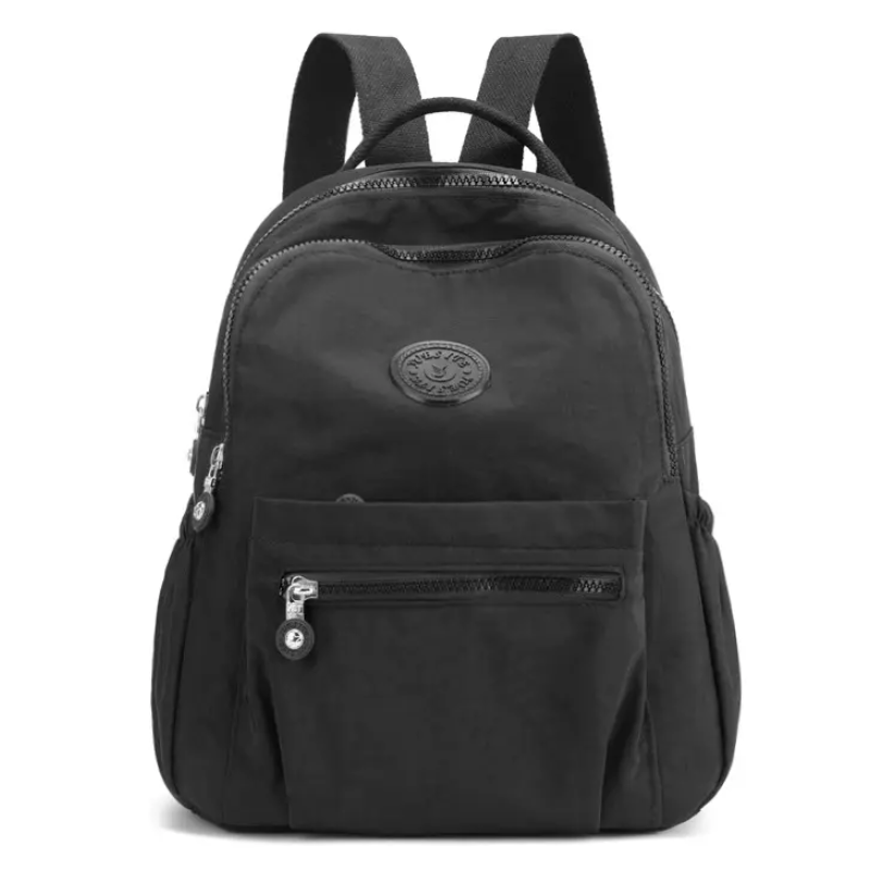 Жіночий місткий рюкзак, простий універсальний рюкзак, модна жіноча легка дорожня сумка Чорний