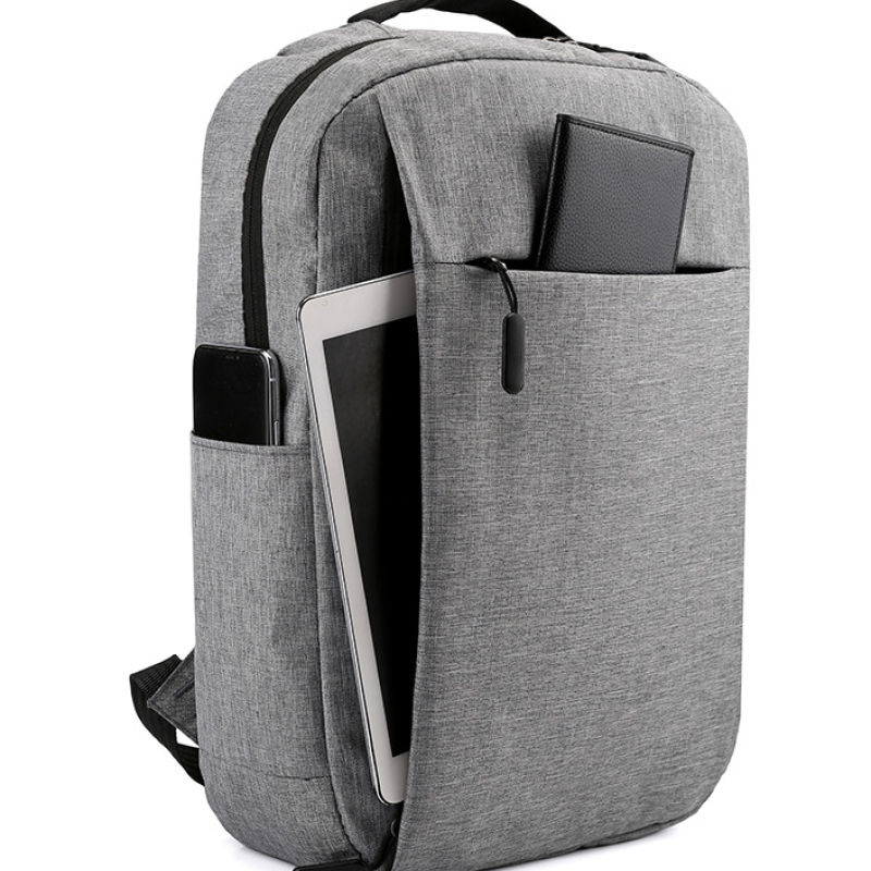 Крутий рюкзак з USB  роз'ємом для заряджання Сірий