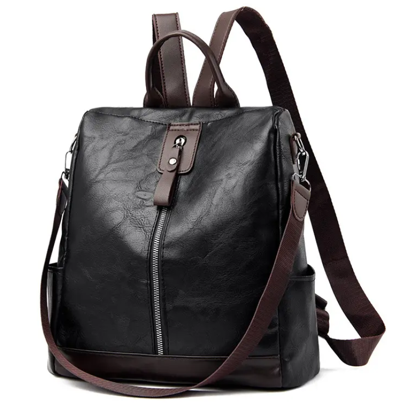 Стильний рюкзак   з екошкіри Чорний