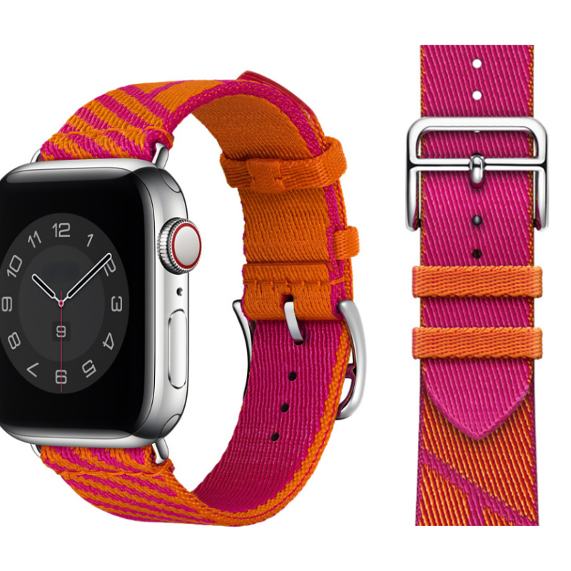 Змінний тканинний ремінець для Apple Watch 42 / 44 / 45 / 49 мм Рожевий