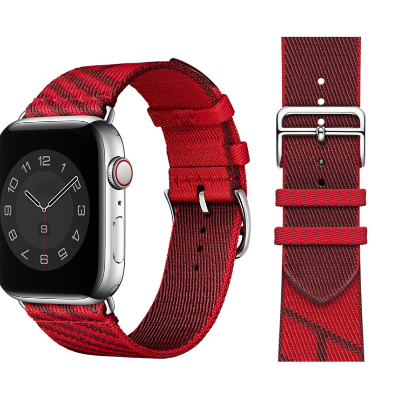 Змінний тканинний ремінець для Apple Watch 42 / 44 / 45 / 49 мм Червоний