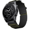 Тканевий ремінець для Garmin Fenix 7 / 6-6 Pro / 6 Supphire / Fenix 5-5 Plus / Foreruner 945 / MARQ / 22 мм Зелений + чорний
