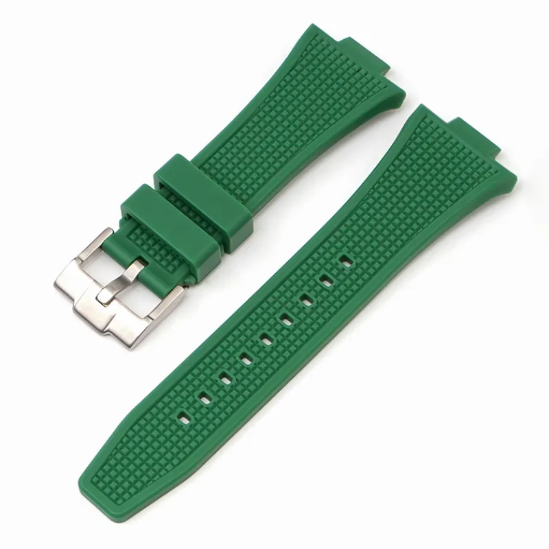 Силіконовий ремінець для годинника Tissot PRX Зелений