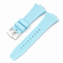 Силіконовий ремінець для годинника Tissot PRX Блакитний