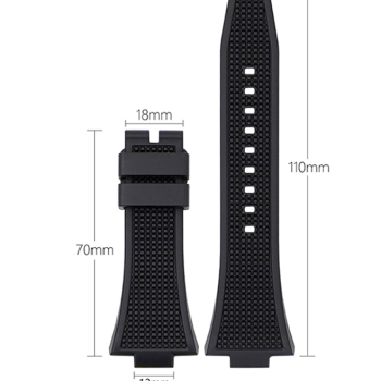 Силіконовий ремінець для годинника Tissot PRX Жовтогарячий