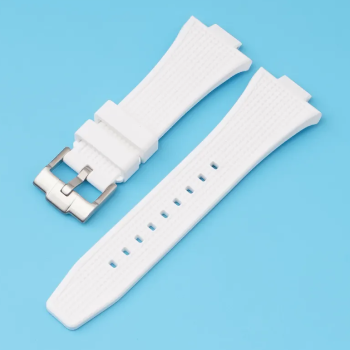Силіконовий ремінець для годинника Tissot PRX Білий