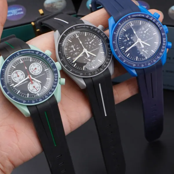 Силіконовий ремінець для годинника  Omega Swatch