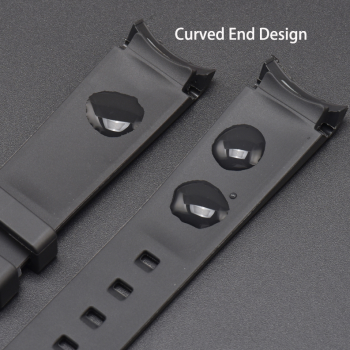 Силіконовий ремінець для годинника  Omega Swatch Бірюзовий