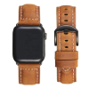 Ремінець із натуральної шкіри Crazy horse для Apple Watch 38 / 40 / 41 / 42 / 44 / 45 / 49 мм Темно-коричневий