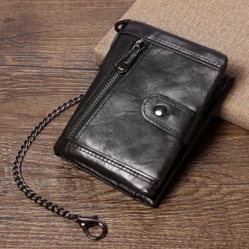 Чоловічий шкіряний гаманець із натуральної шкіри