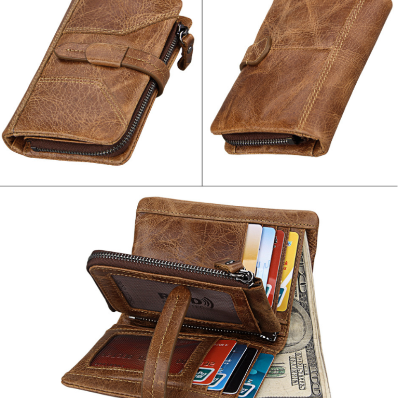 Шкіряний гаманець із натуральної шкіри