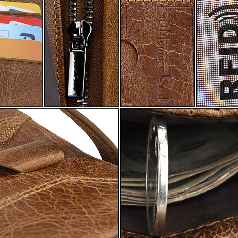 Шкіряний гаманець із натуральної шкіри