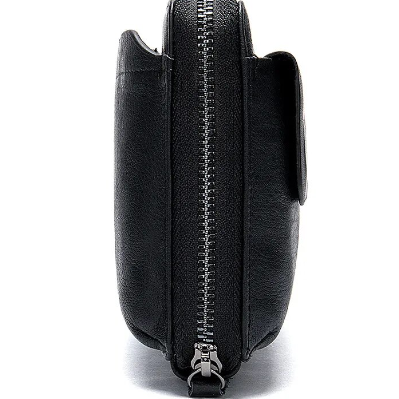 Чоловіче портмоне з натуральної шкіри Чорний