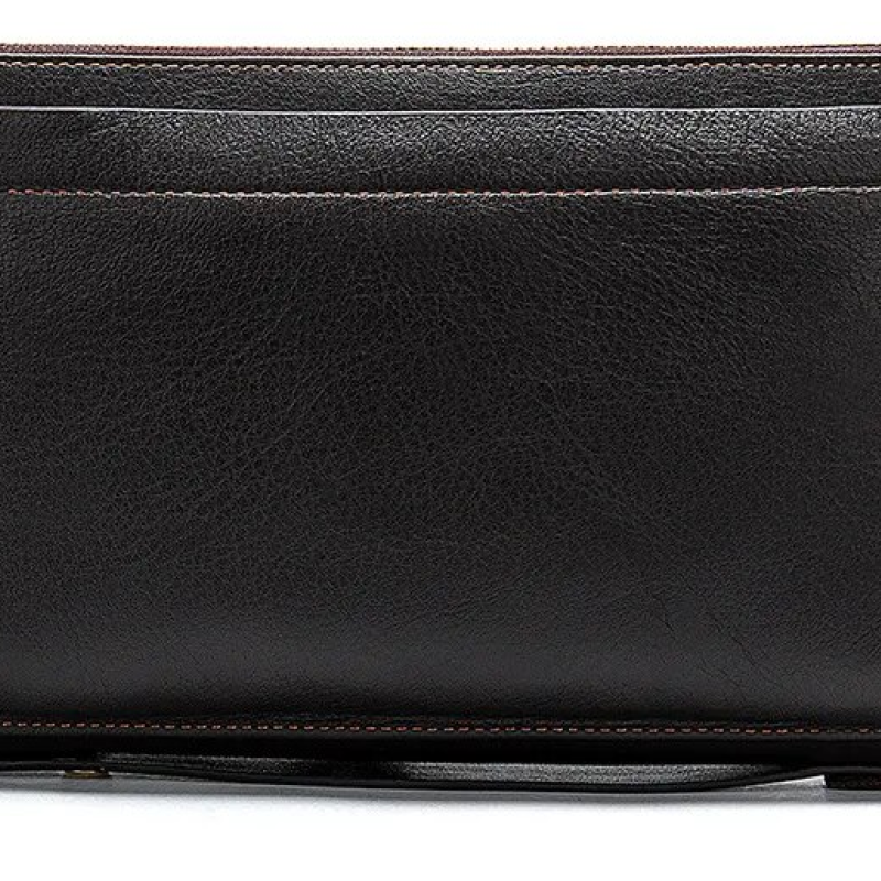 Чоловіче портмоне з натуральної шкіри Чорний