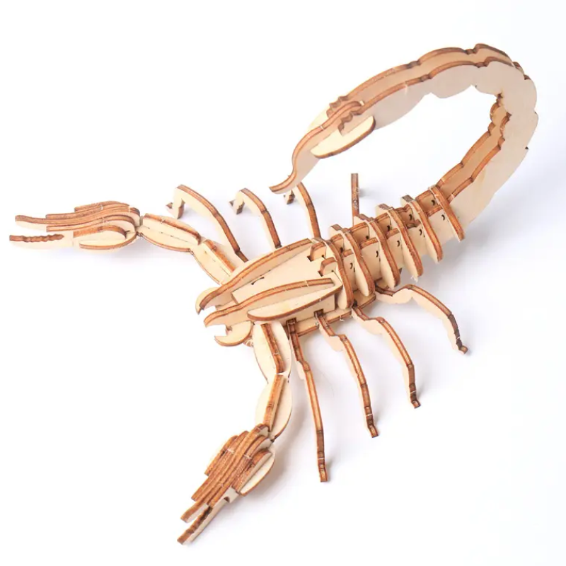 Набір 3Д пазлів дерев'яних "Комахи" 8 шт