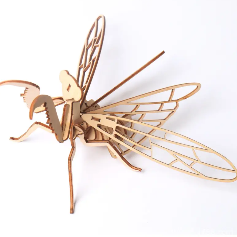 Набір 3Д пазлів дерев'яних "Комахи" 8 шт