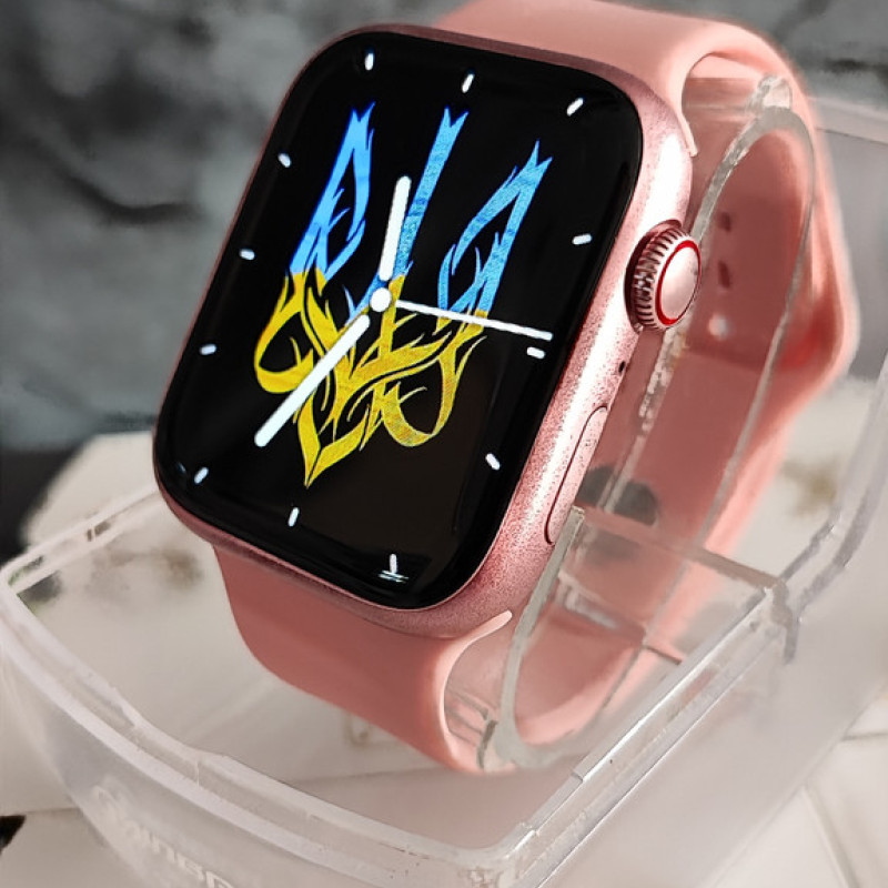 Розумний смарт годинник Smart Watch GS8 Pro Max 45mm смарт-годинник з українською мовою та функцією дзвінка Рожевий матовий