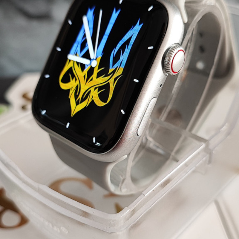 Розумний смарт годинник Smart Watch GS8 Pro Max 45mm смарт-годинник з українською мовою та функцією дзвінка Срібло матове