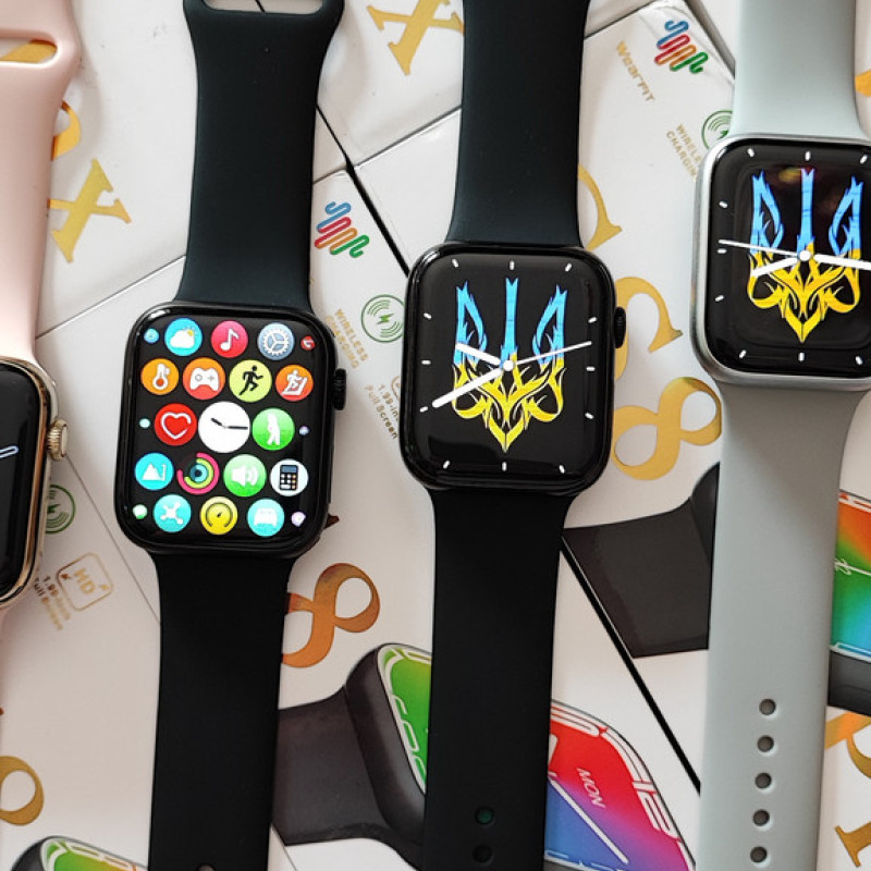 Розумний смарт годинник Smart Watch GS8 Pro Max 45mm смарт-годинник з українською мовою та функцією дзвінка Золото глянець