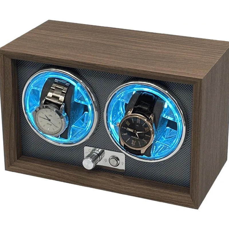 Скринька для підзаводу годинника віндер. З підсвічуванням. Тайммувер