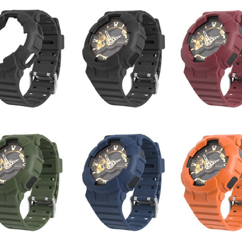 Casio ремінець + безель (рант) для G-SHOCK GA-100 / GA-110 / GA-120 / GD-100 / GD-100 / GD-120/ GAX-100/GLS-100 Матовий
