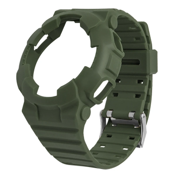 Casio ремінець + безель (рант) для G-SHOCK GA-100 / GA-110 / GA-120 / GD-100 / GD-120/GAX-100/GLS-100 Матовий Зелений