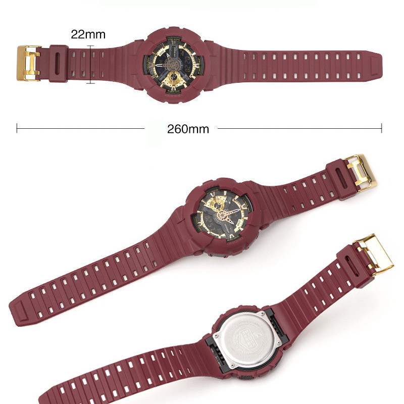 Casio ремінець + безель (рант) для G-SHOCK GA-100 / GA-110 / GA-120 / GD-100 / GD-120/GAX-100/GLS-100 Матовий Зелений