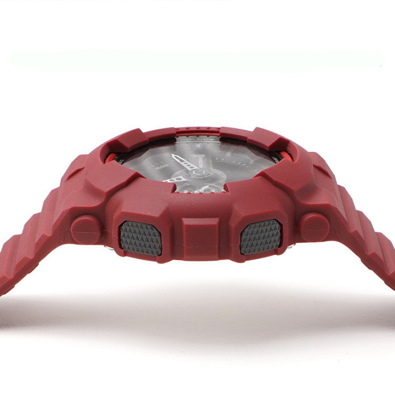 Casio ремінець + безель (рант) для G-SHOCK GA-100 / GA-110 / GA-120 / GD-100 / GD-120/GAX-100/GLS-100 Матовий Зелений