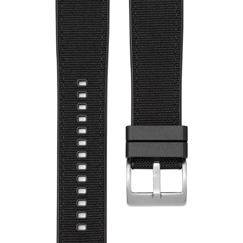 Ремінець для годинника, каучук + тканина  із системою швидкої заміни, 22 мм