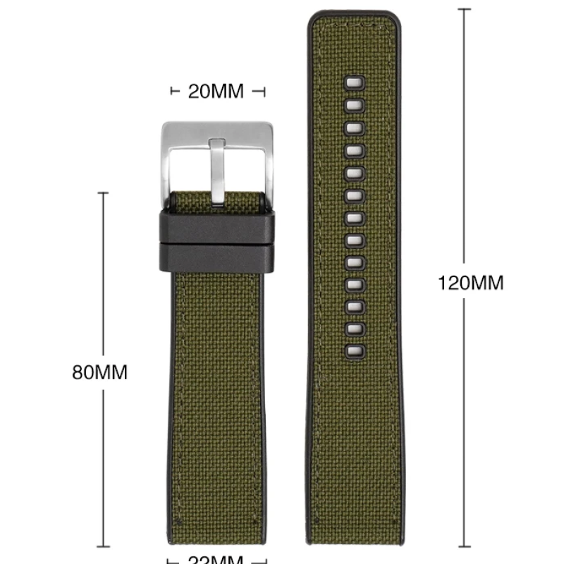 Ремінець  каучук + тканина для Samsung Galaxy Watch 3 45m / Gear S3 Frontier / Galaxy Watch 46 мм і д.