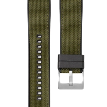 Ремінець  каучук + тканина для Samsung Galaxy Watch 3 45m / Gear S3 Frontier / Galaxy Watch 46 мм і д. Зелений