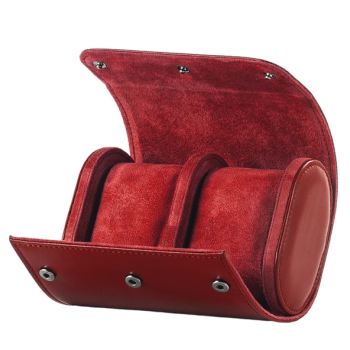 Бокс, скринька, футляр для зберігання годинників на 2 відділення Червона