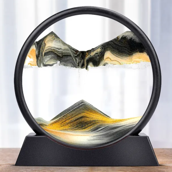 Пісочна картина Чорний з золотом