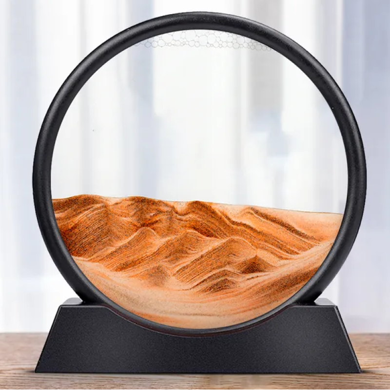 Пісочна картина Чорний з золотом