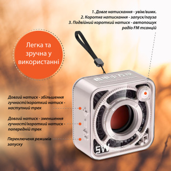 Портативна міні-колонка Bluetooth 5 Вт акумуляторна/TF-картка