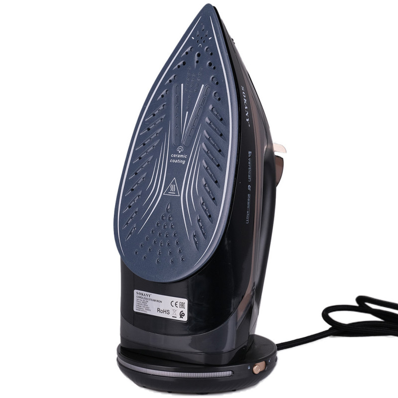 Праска парова ручна з антипригарним покриттям 2600 Вт з керамічною підошвою SOKANY SK-286