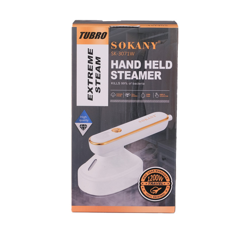 Праска відпарювач портативна дорожня, міні праска з парою, маленька дорожня праска SOKANY SK-3071W
