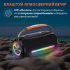 Портативна колонка Bluetooth бездротова з підсвічуванням акумулятор USB 2400 mah AUX BOOMBOX 360