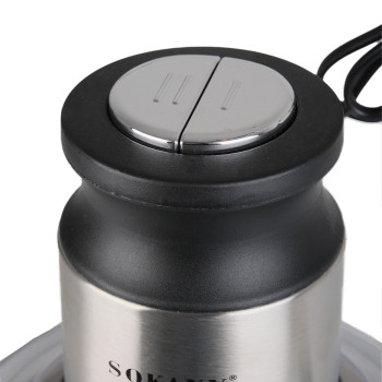 Блендер чопер подрібнювач 800 Вт 3 л м'ясорубка на 4 леза та 2 режими швидкості Sokany SK-7027