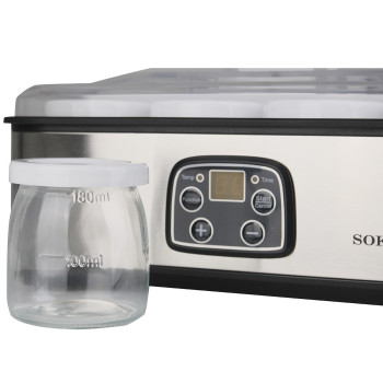 Йогуртниця електрична 65 Вт з баночками 180 мл та таймером Sokany SK-2303